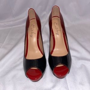 Black and Red heels size 9